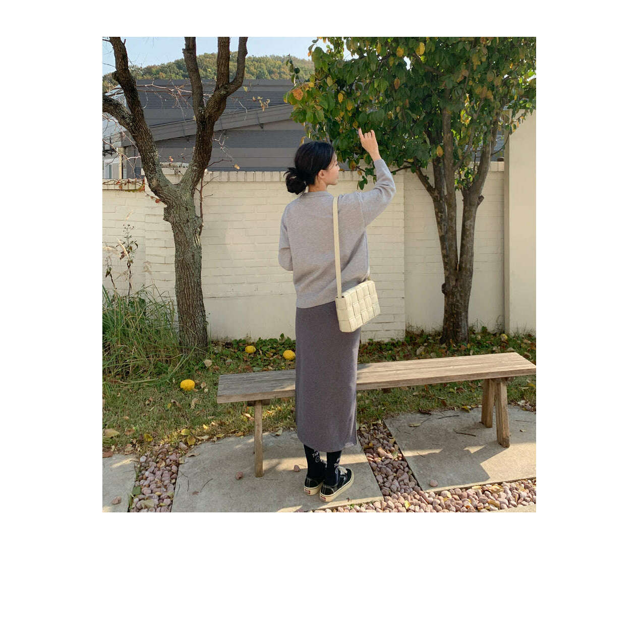 MUMMY.cc:孕婦中長兩側開衩半截裙
