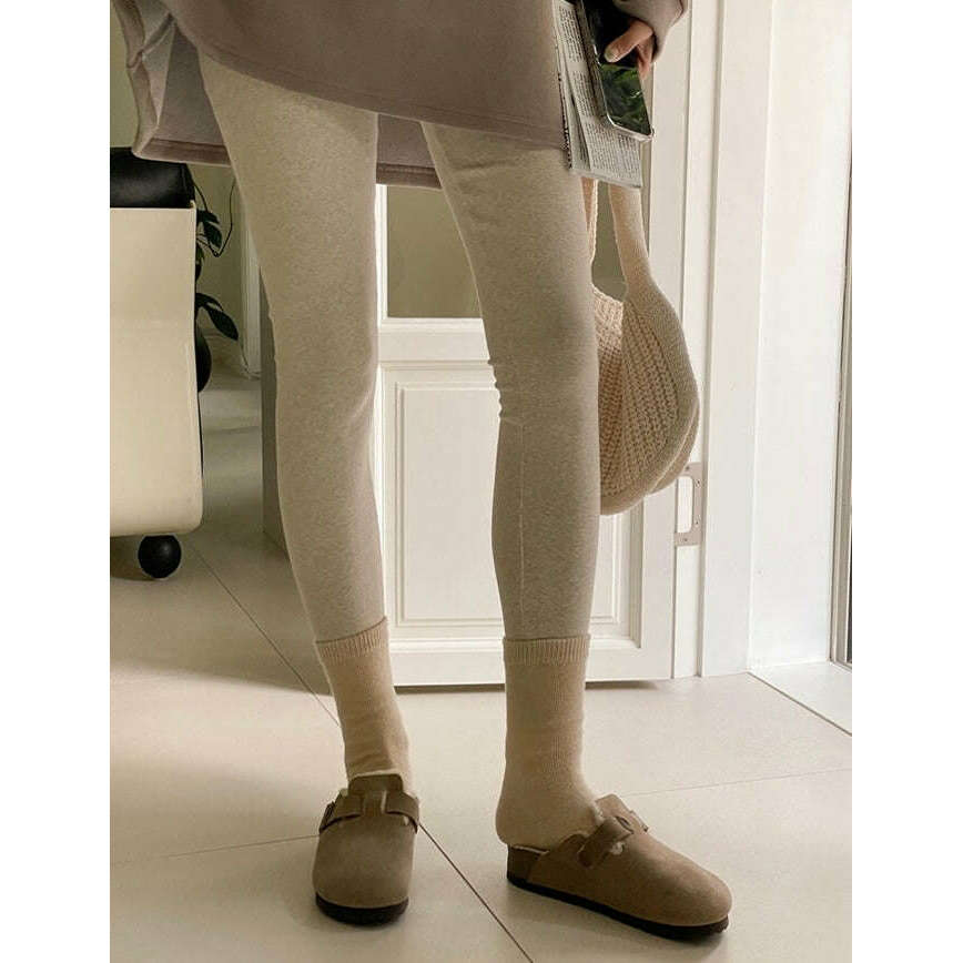 MUMMY.cc:秋冬厚棉拉絨多色孕婦打底legging