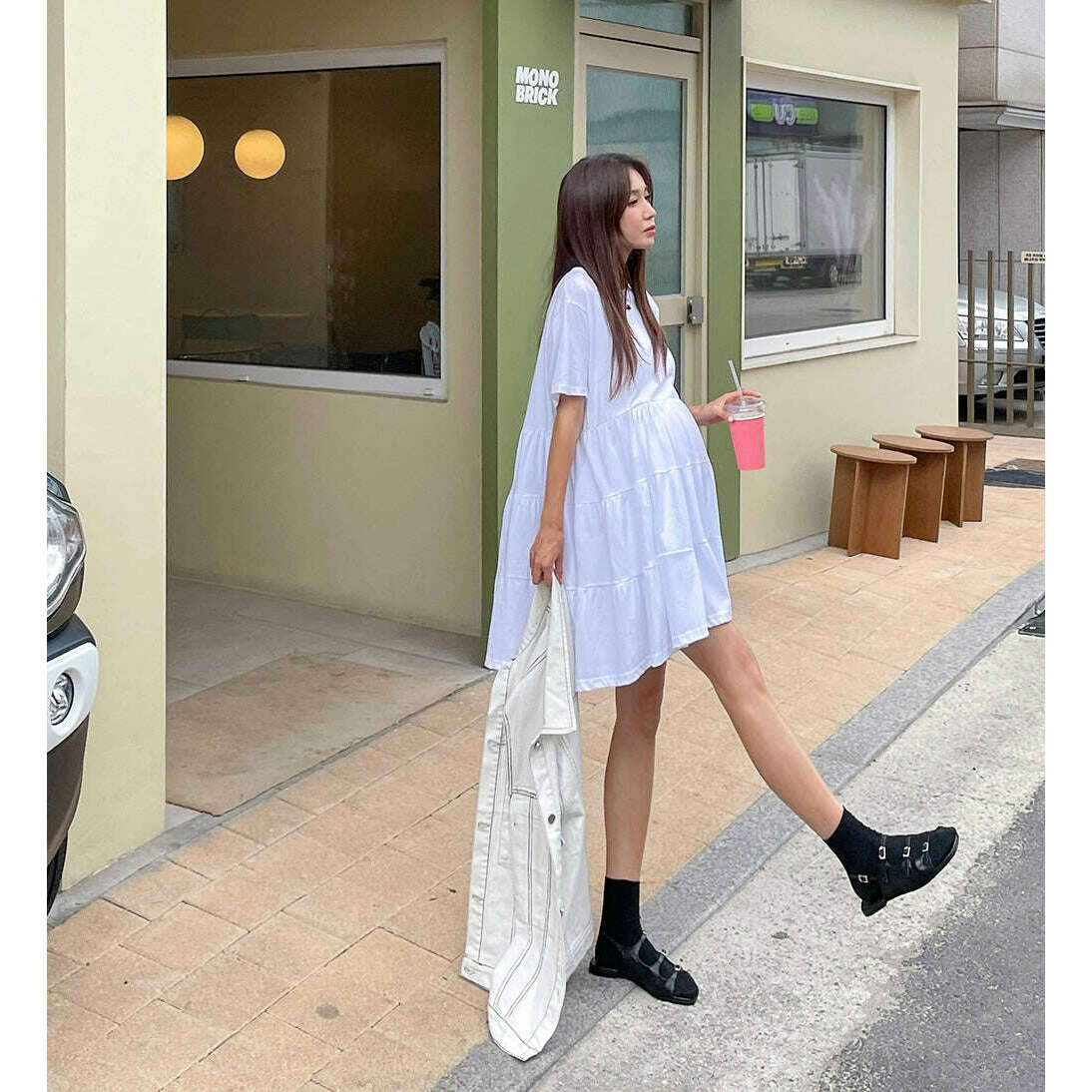 MUMMY.cc:Cotton cancan dress