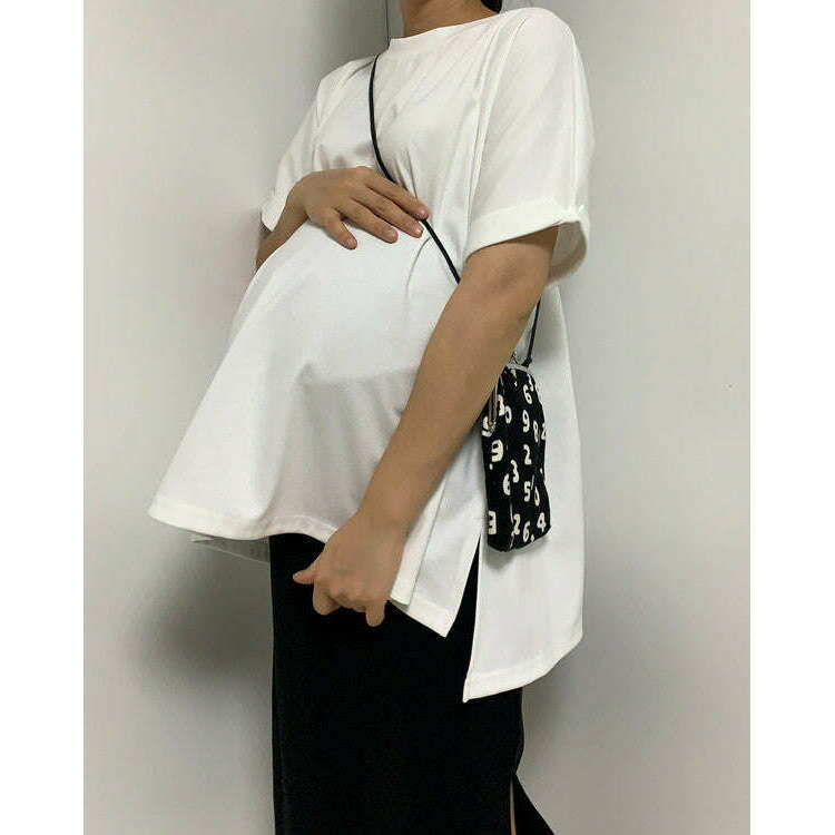 MUMMY.cc:反袖A字寬鬆前短後長上衣