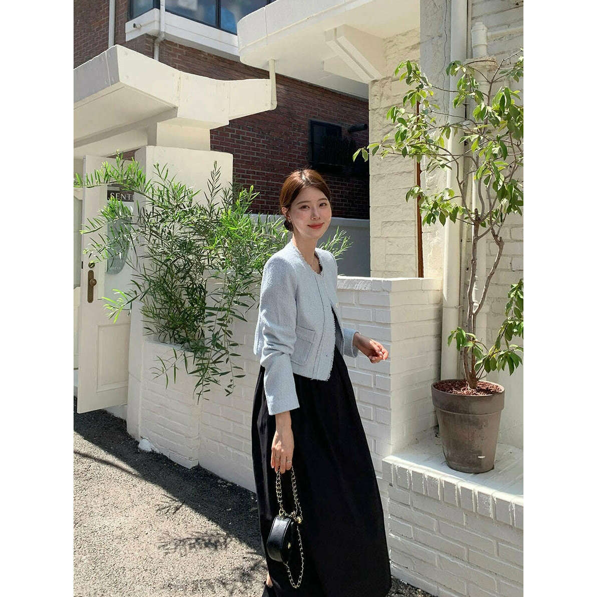 MUMMY.cc:秋季孕婦心領百搭連身裙