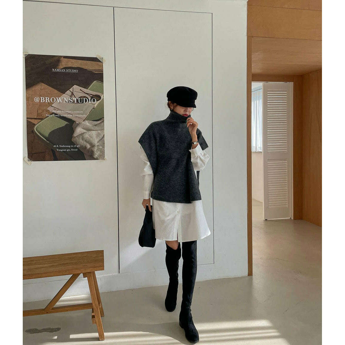 MUMMY.cc:樽領外搭毛衣