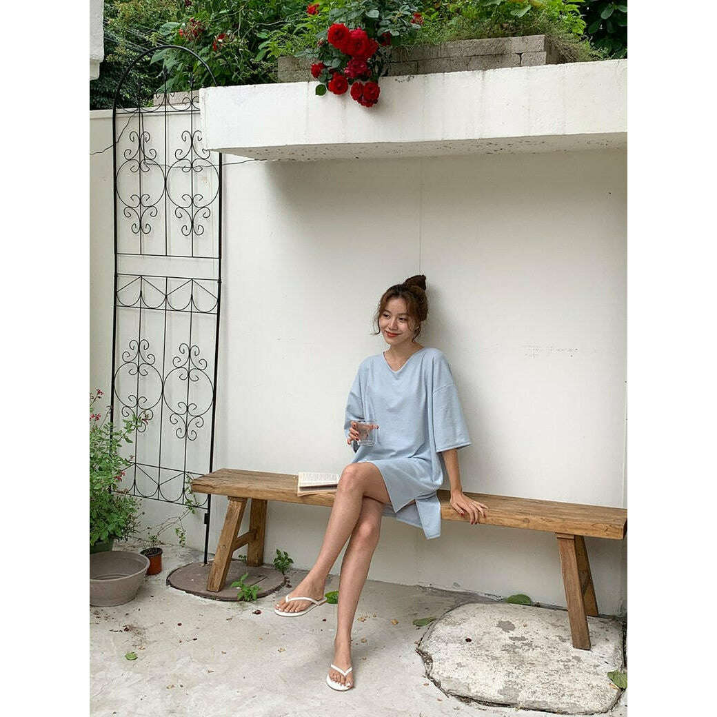 MUMMY.cc:簡約背交叉寬鬆大碼上衣