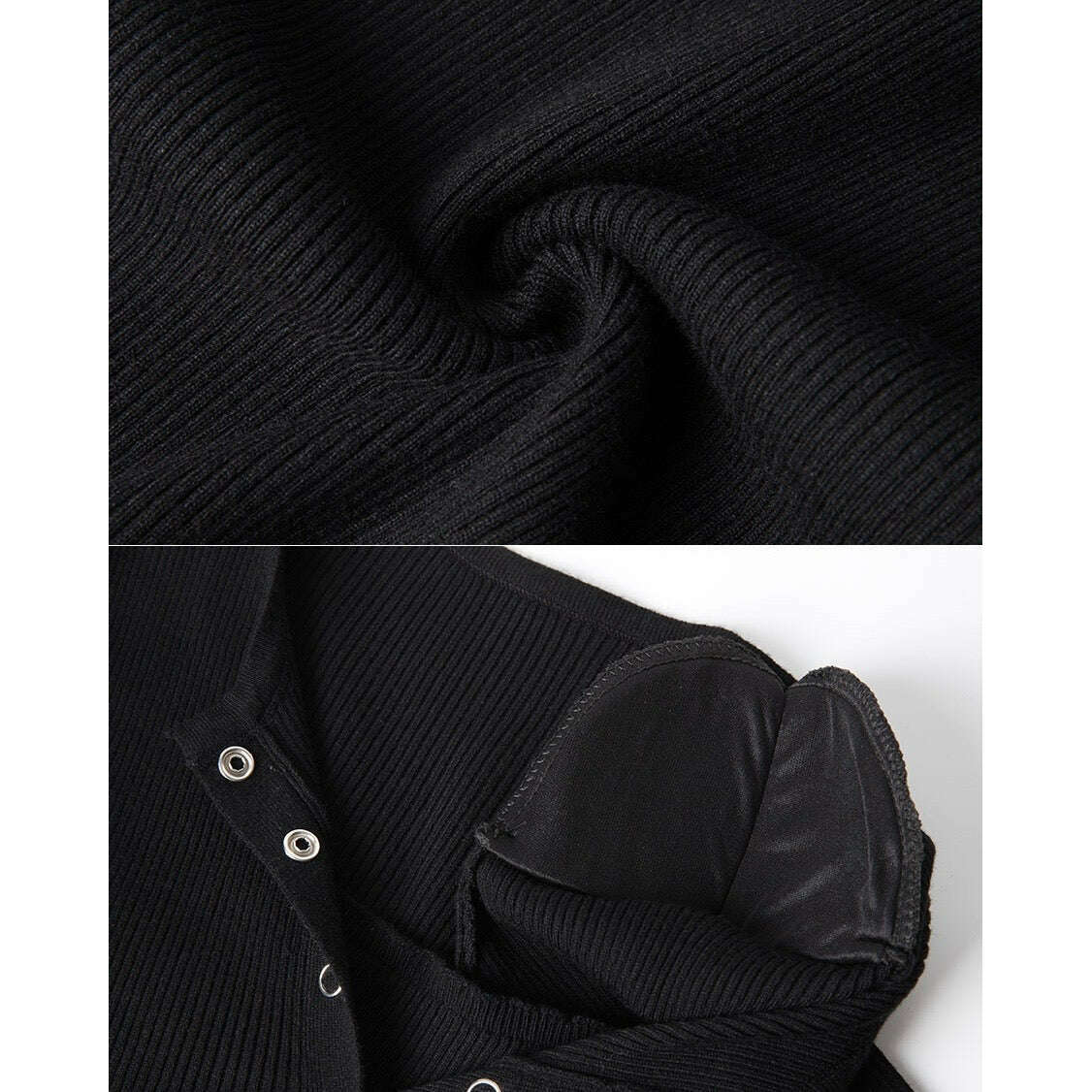 MUMMY.cc:法式修身顯瘦彈性針織連身裙