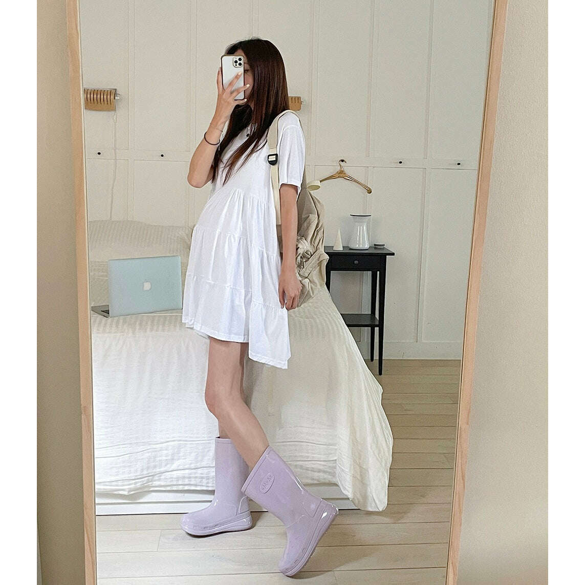 MUMMY.cc:Cotton cancan dress
