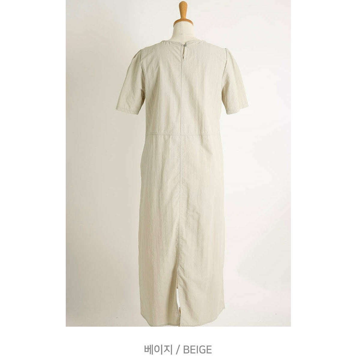 MUMMY.cc:夏季新款圓領純色連身裙