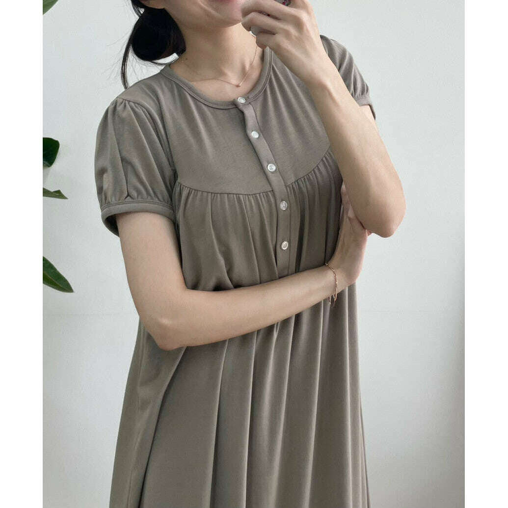 MUMMY.cc:孕婦家居柔軟舒適哺乳連身裙
