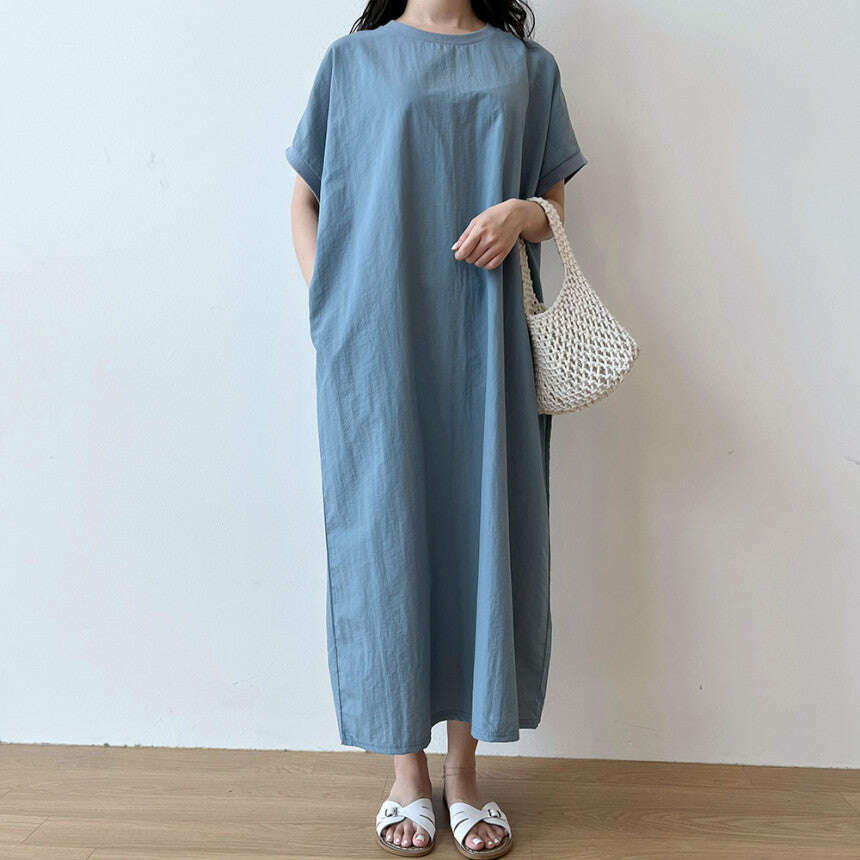MUMMY.cc:孕婦夏日尼龍布料連身長裙