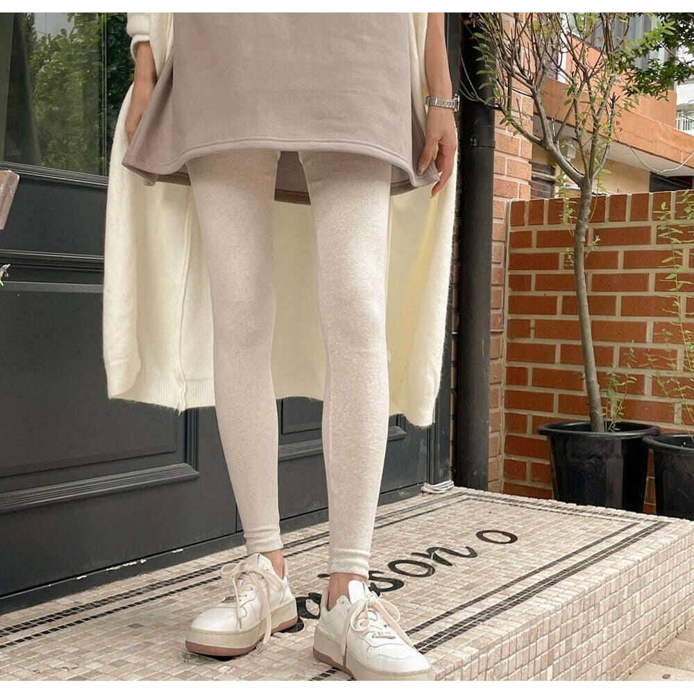 MUMMY.cc:秋冬厚棉拉絨多色孕婦打底legging