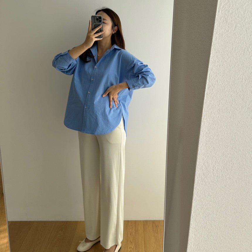 孕婦羅紋休閒長褲