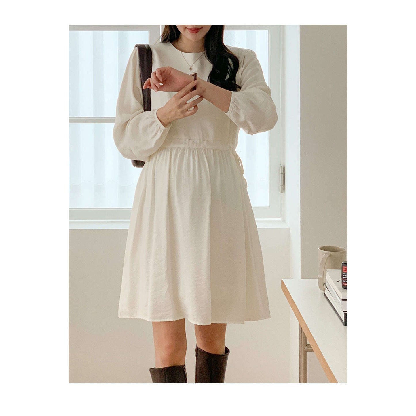 MUMMY.cc:柔軟閃澤鬆緊迷你連身裙