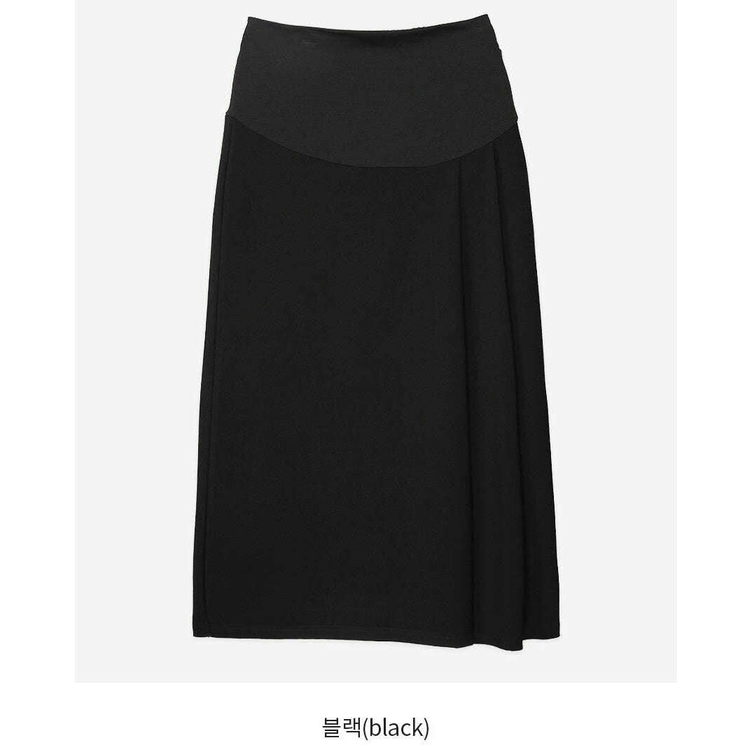 MUMMY.cc:雙褶優雅孕婦半截裙