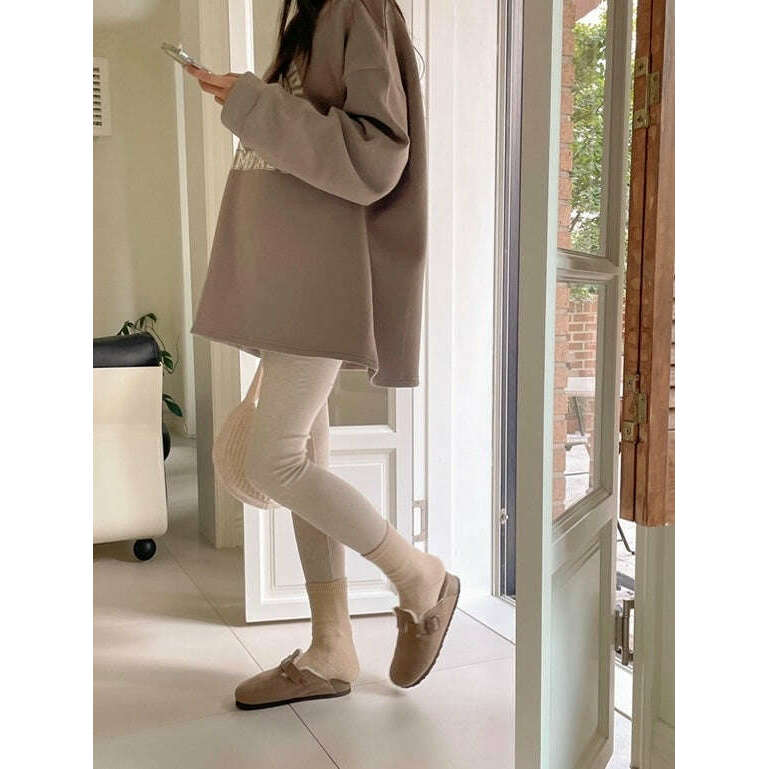 MUMMY.cc:秋冬厚棉拉絨多色孕婦打底legging