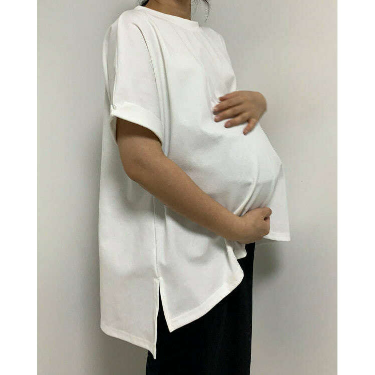 MUMMY.cc:反袖A字寬鬆前短後長上衣
