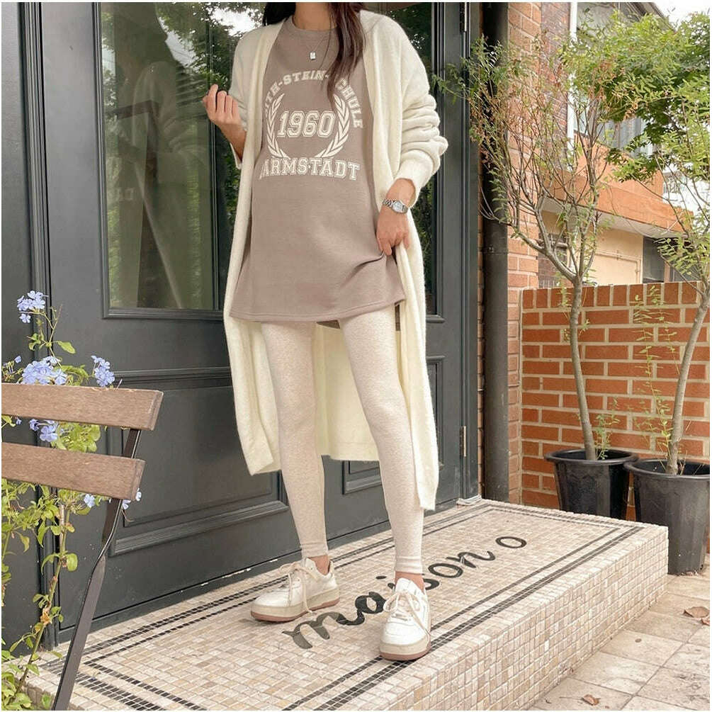 MUMMY.cc:秋冬厚棉拉絨多色孕婦打底legging