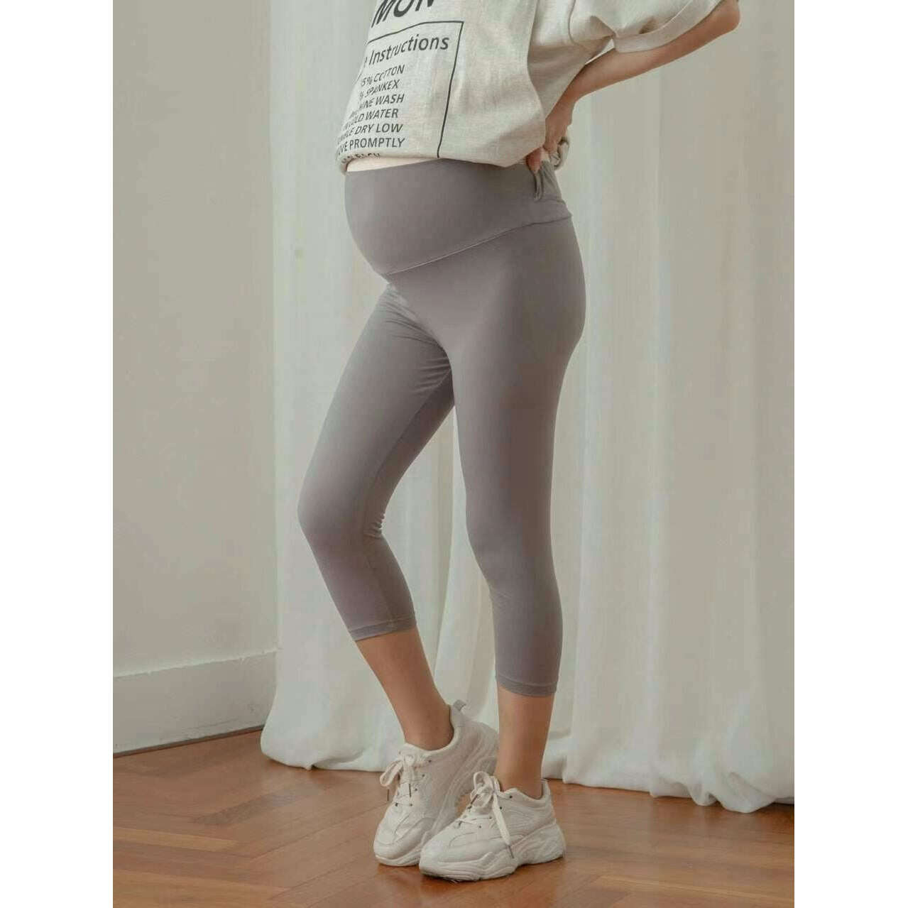 MUMMY.cc:孕婦十分/七分長瑜珈Legging
