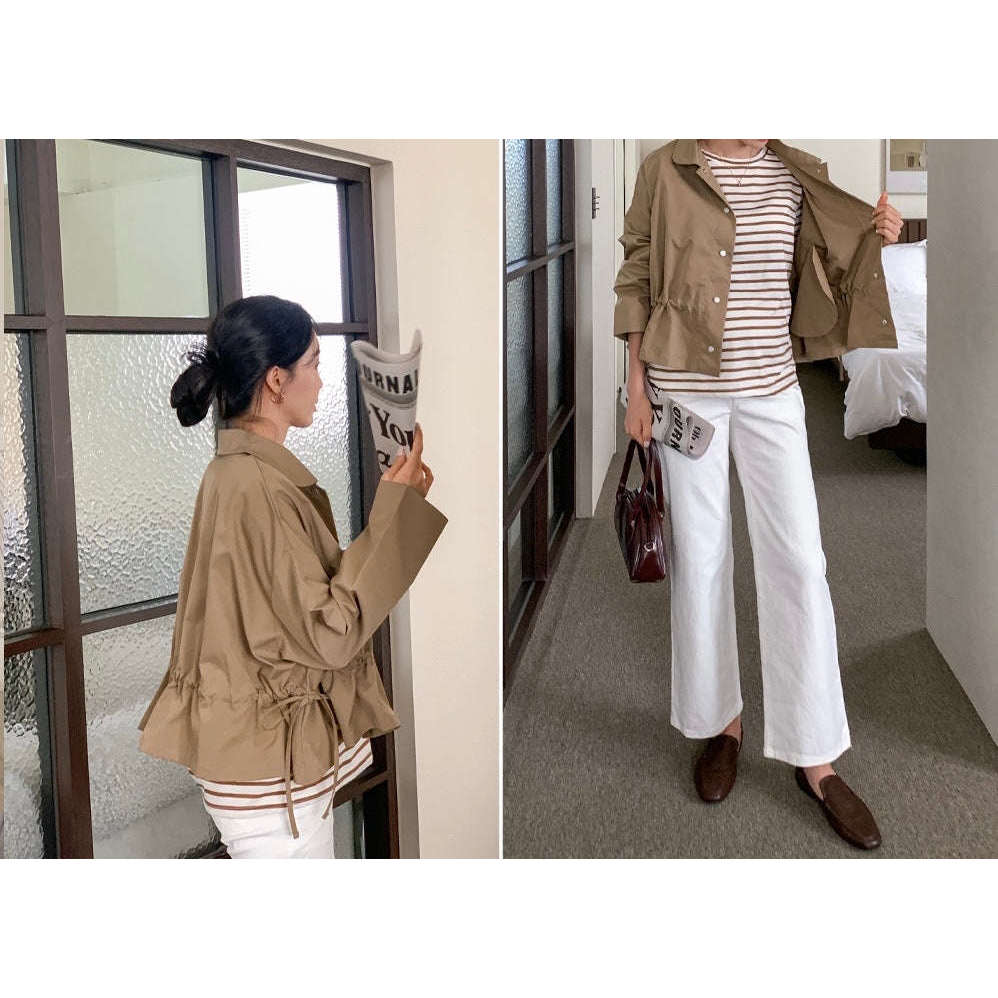 MUMMY.cc:秋季防風繫帶輕盈Jacket