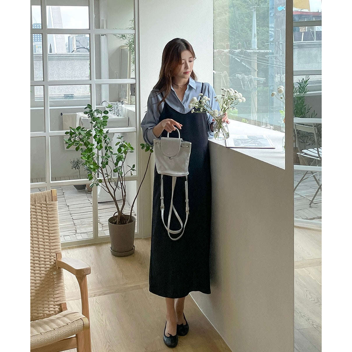 MUMMY.cc:秋季幼肩帶孕婦連身裙