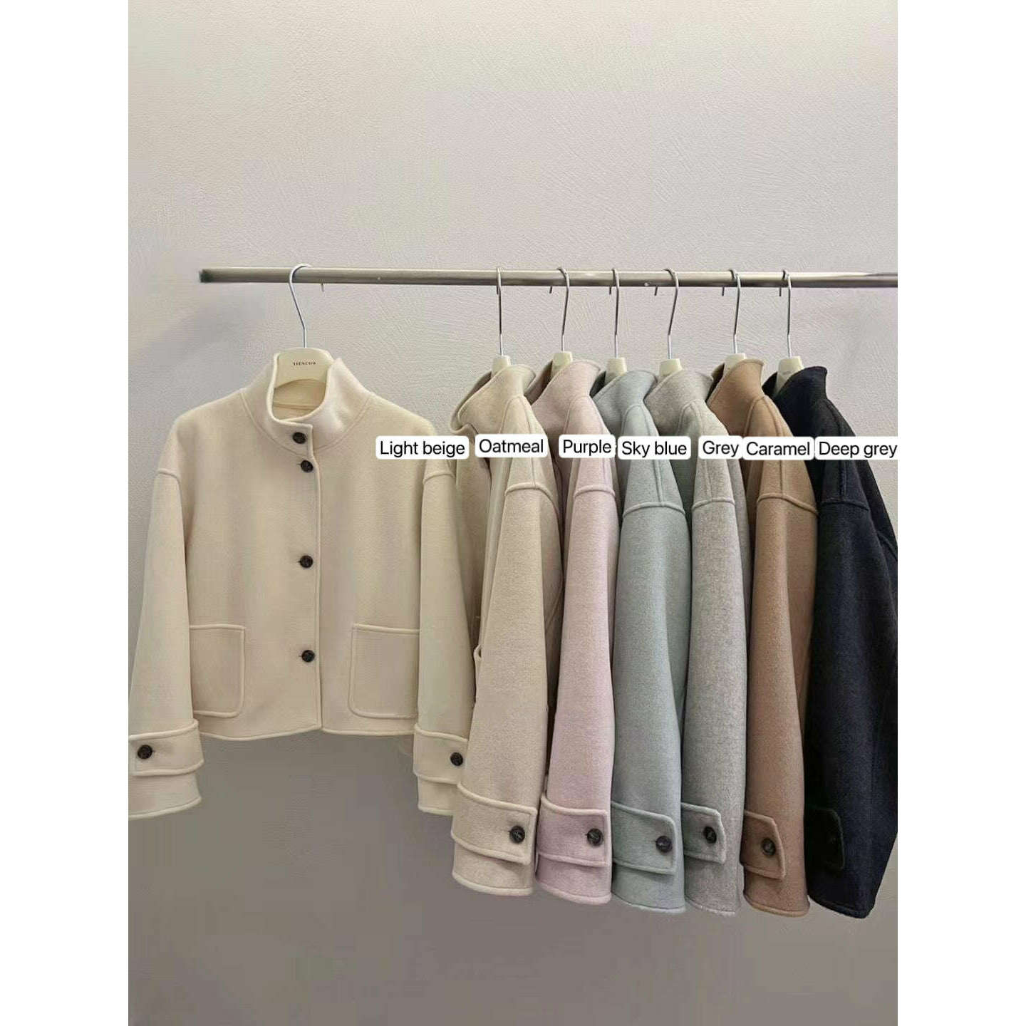 MUMMY.cc:秋冬雙口袋休閒百搭短外套