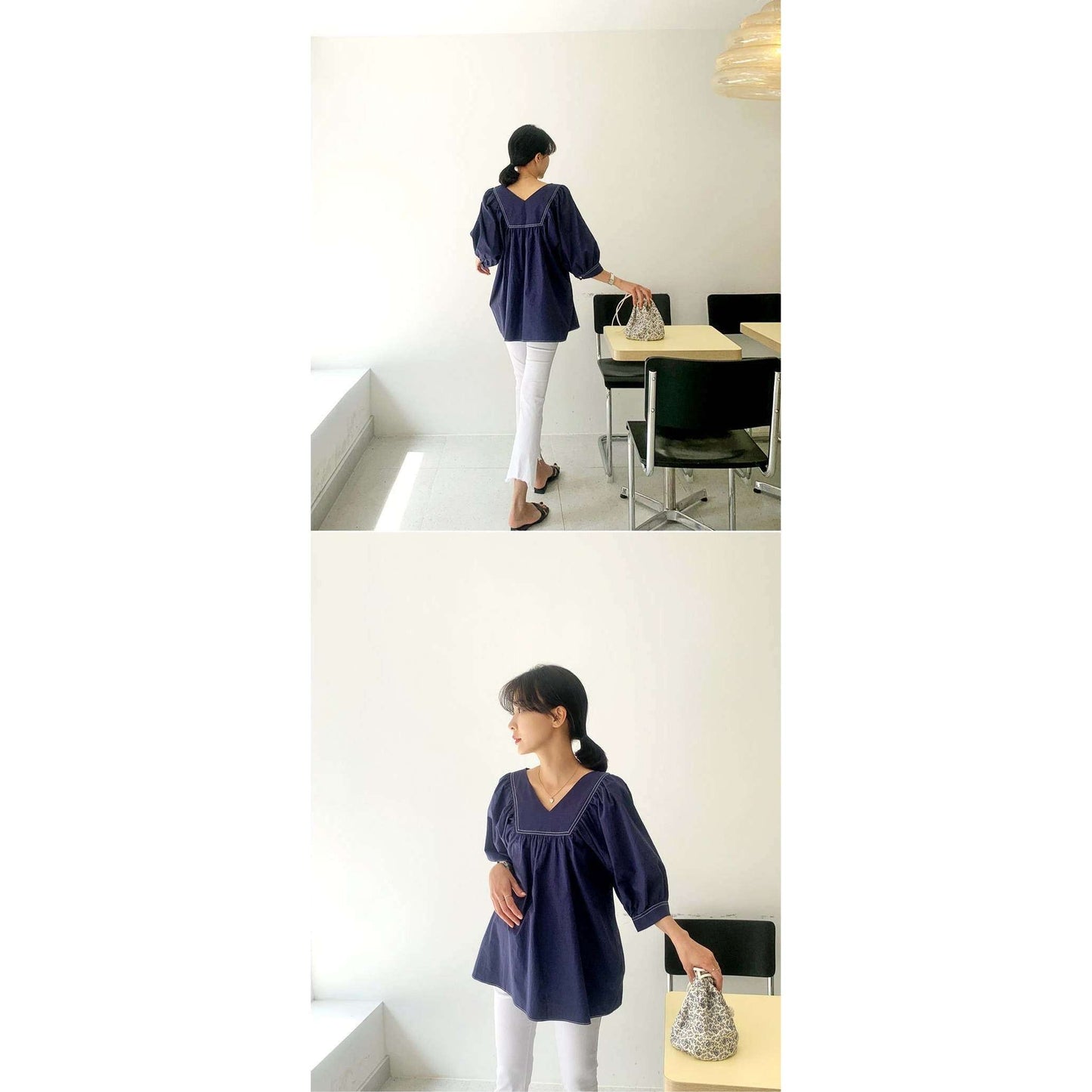 MUMMY.cc:夏季棉質靴型流蘇孕婦褲