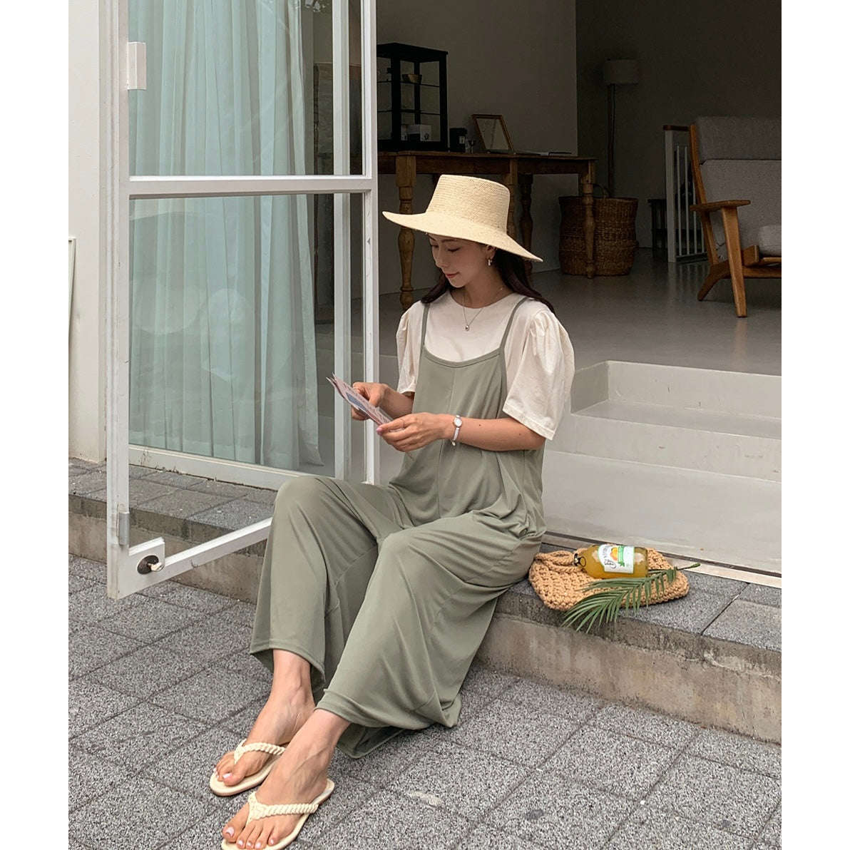 MUMMY.cc:孕婦吊帶涼爽彈性連身褲