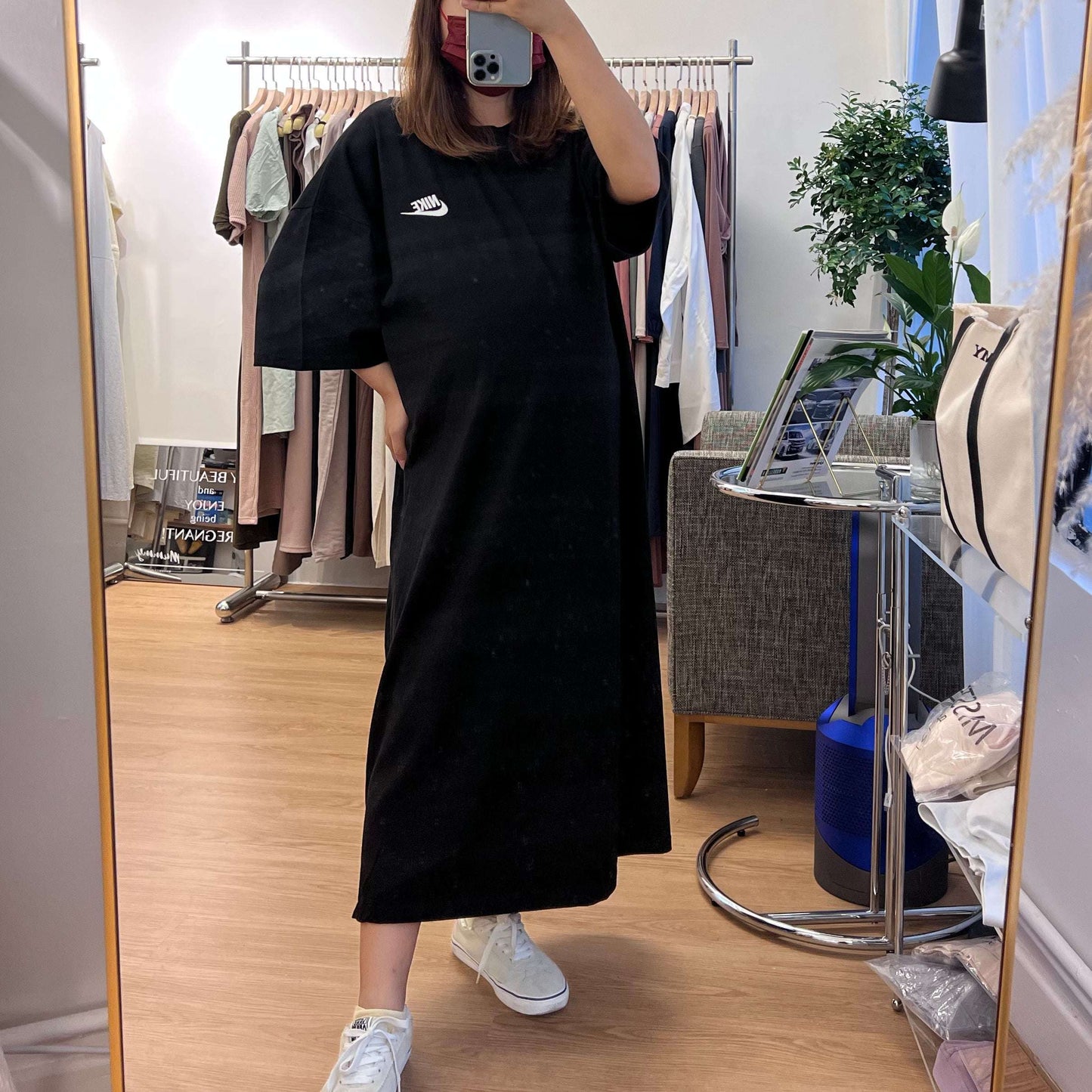 寬鬆刺繡Nike休閒Tee裙