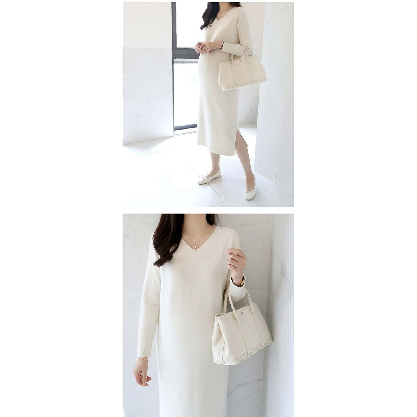 MUMMY.cc:Stella soft v-neck knit ops