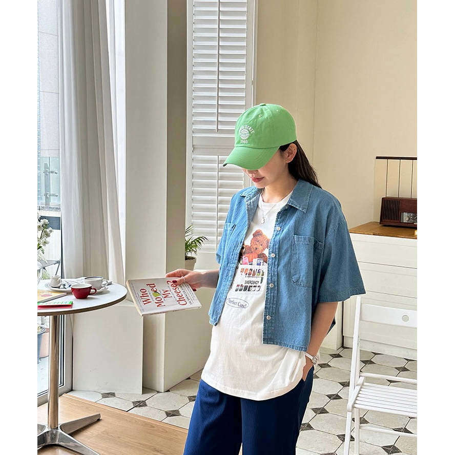 MUMMY.cc:夏季休閒百搭短袖牛仔外套