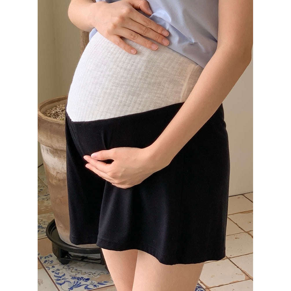 孕婦彈性舒適休閒棉短褲