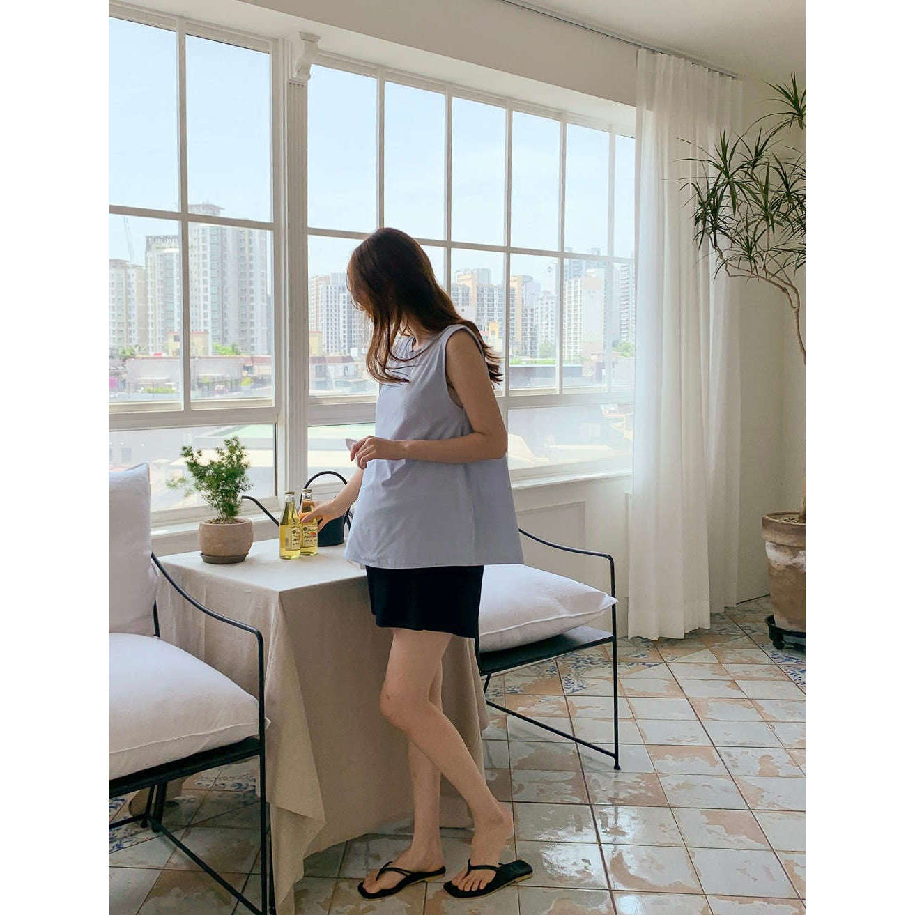 孕婦彈性舒適休閒棉短褲