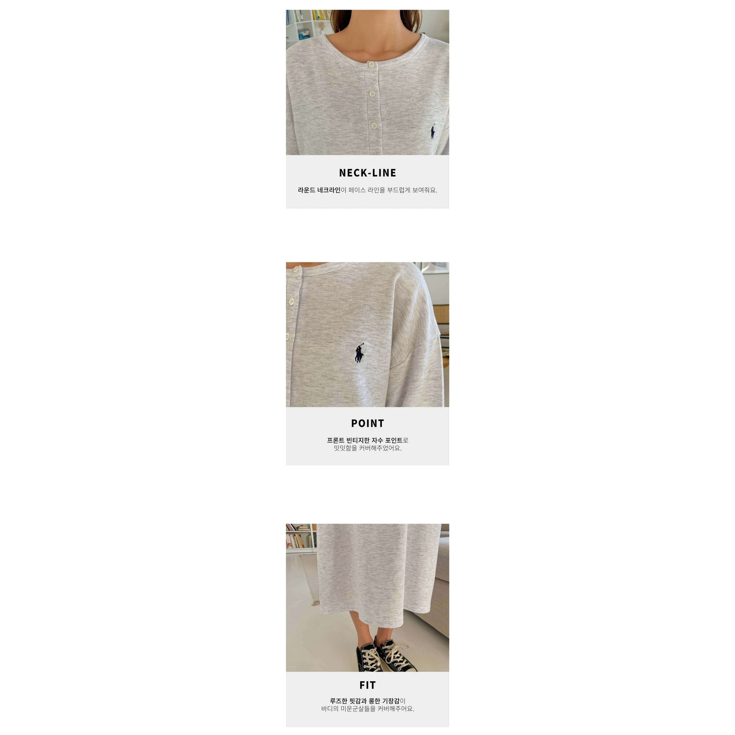 MUMMY.cc:POLO 鈕扣哺乳寬鬆連身裙