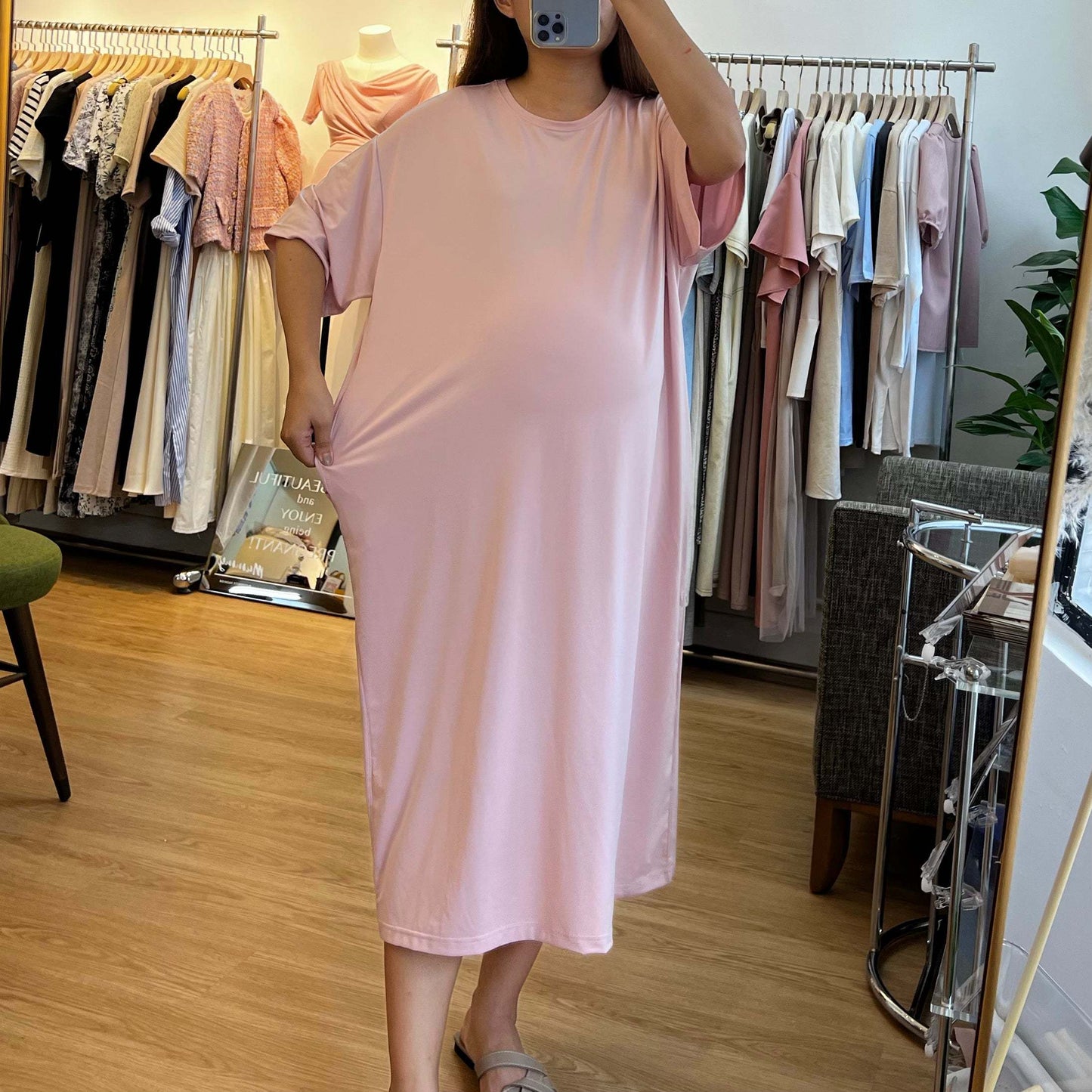 MUMMY.cc:冰感日常舒適彈性連身裙