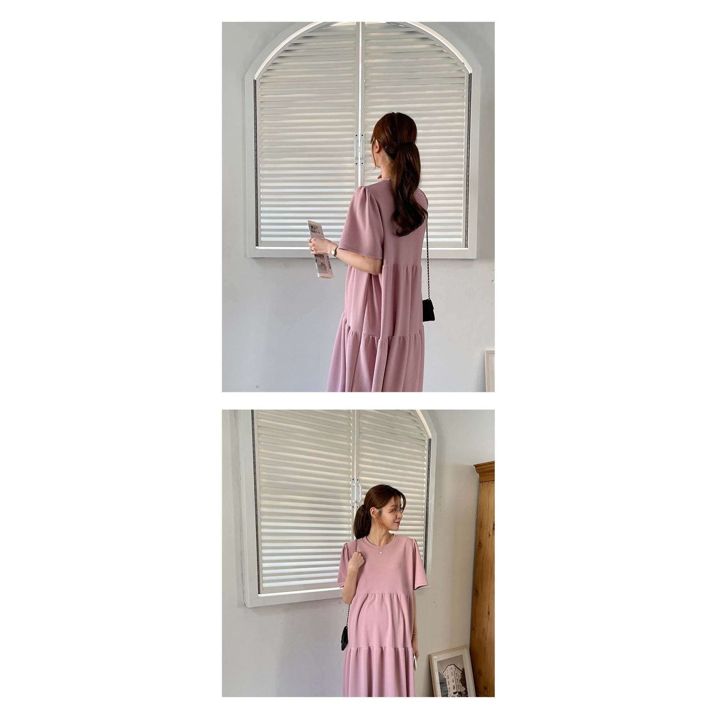 MUMMY.cc:Maternity Layered maxi dress