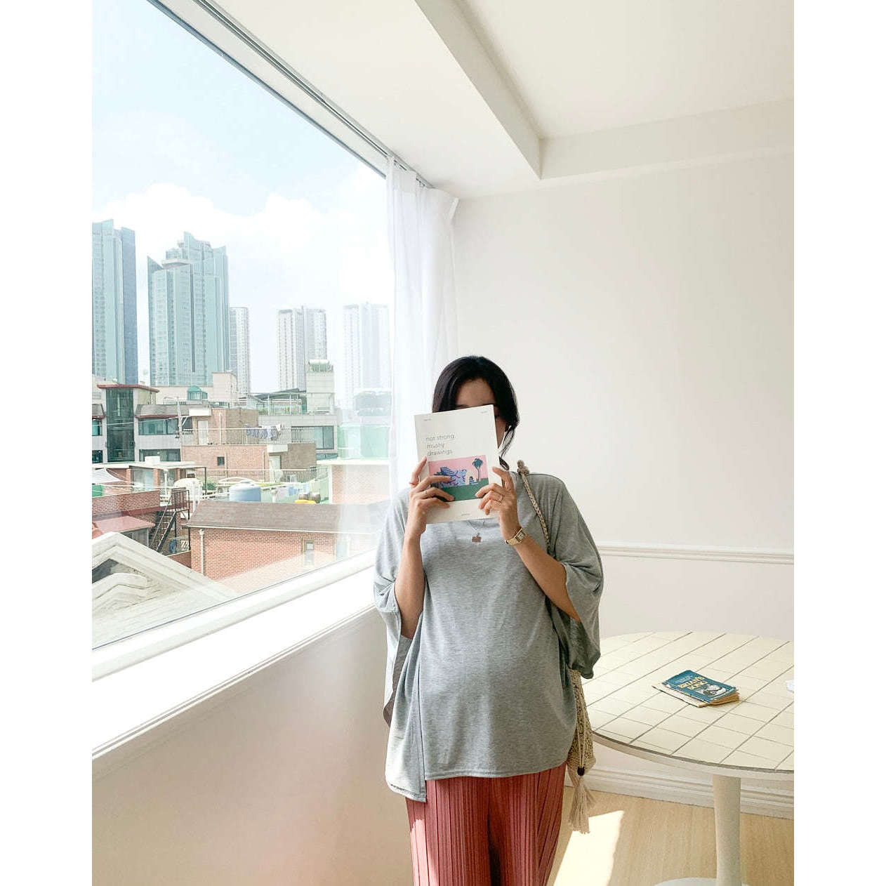 韓國製柔軟外出哺乳披肩