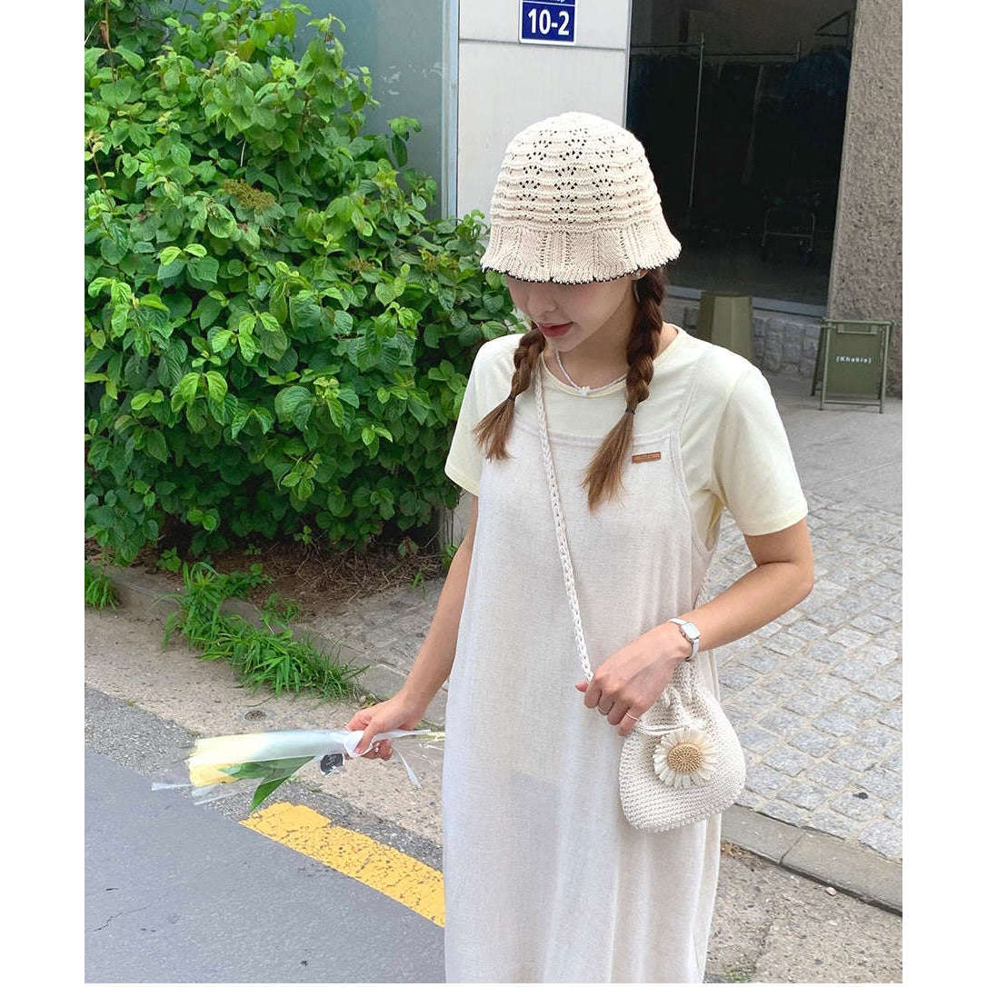 MUMMY.cc:夏日吊帶棉麻透氣連身裙