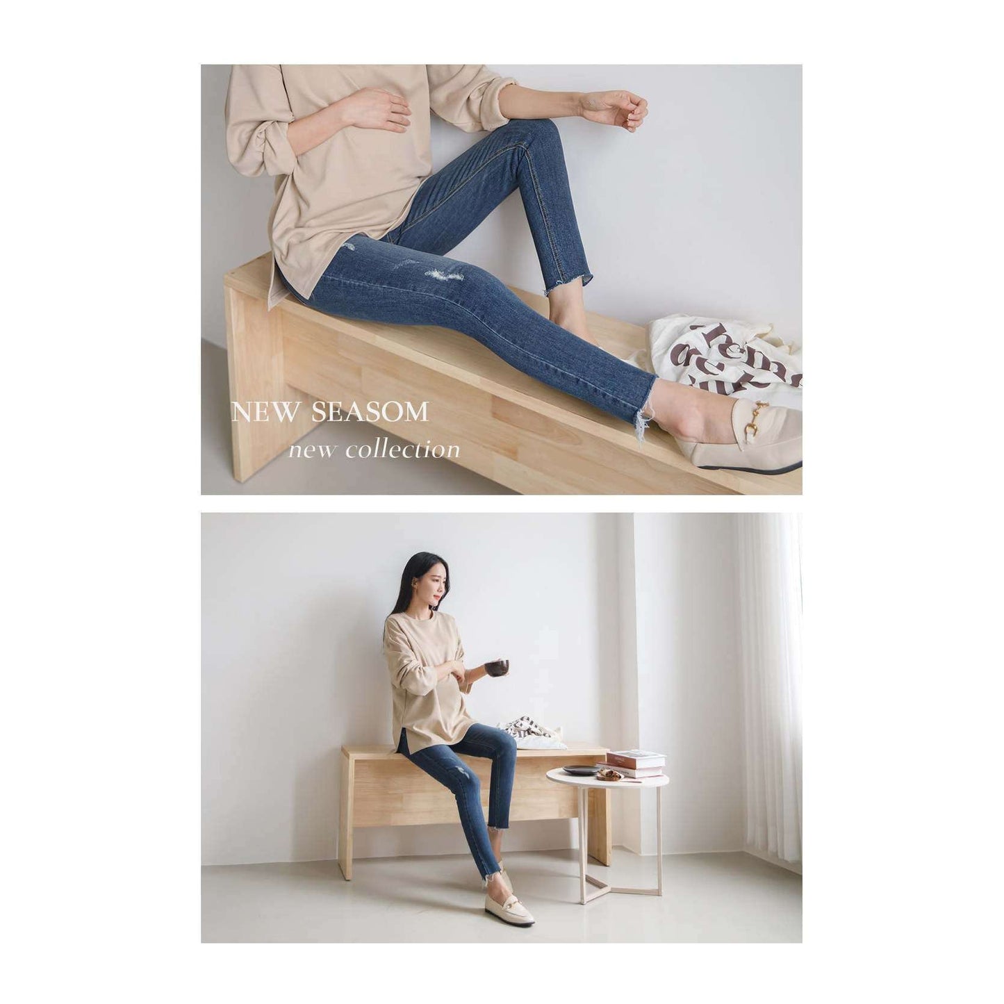 MUMMY.cc:Maternity skinny scratch denim pant