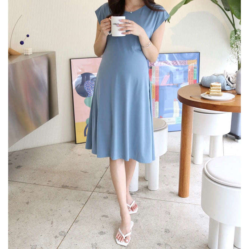 MUMMY.cc:孕婦夏日A-line涼爽短裙