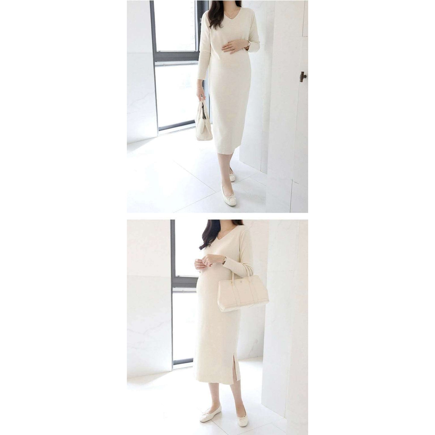 MUMMY.cc:Stella soft v-neck knit ops
