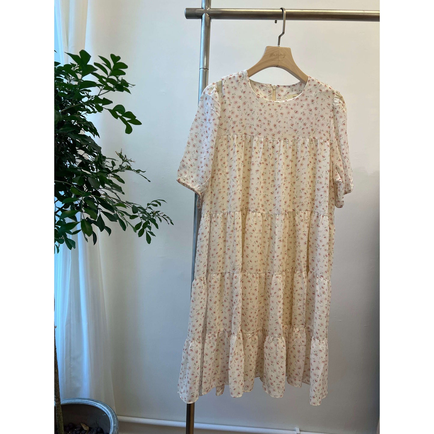 MUMMY.cc:Sweet layered floral mini one-piece