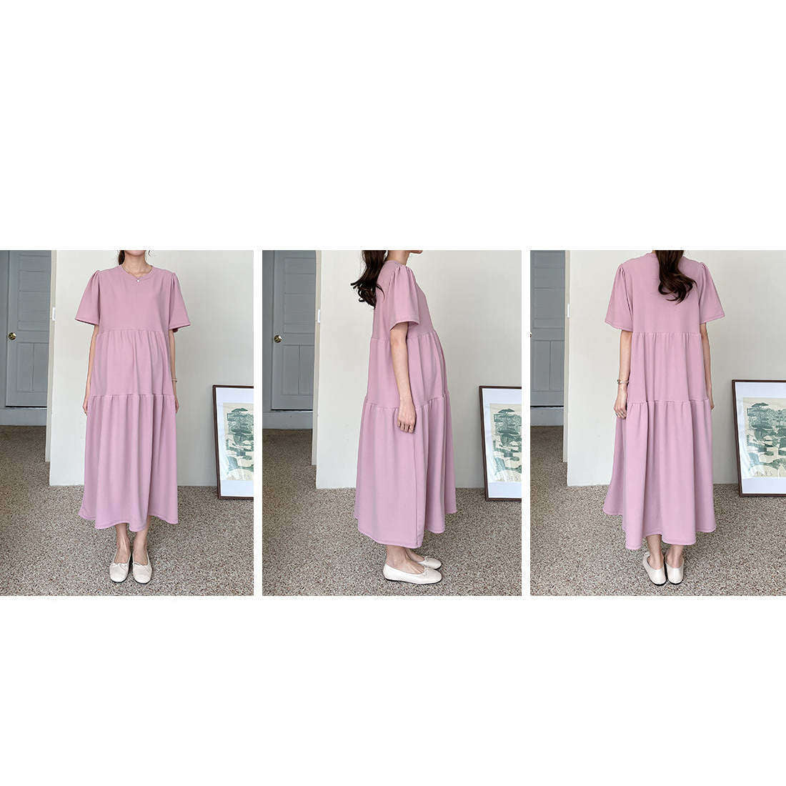 MUMMY.cc:Maternity Layered maxi dress