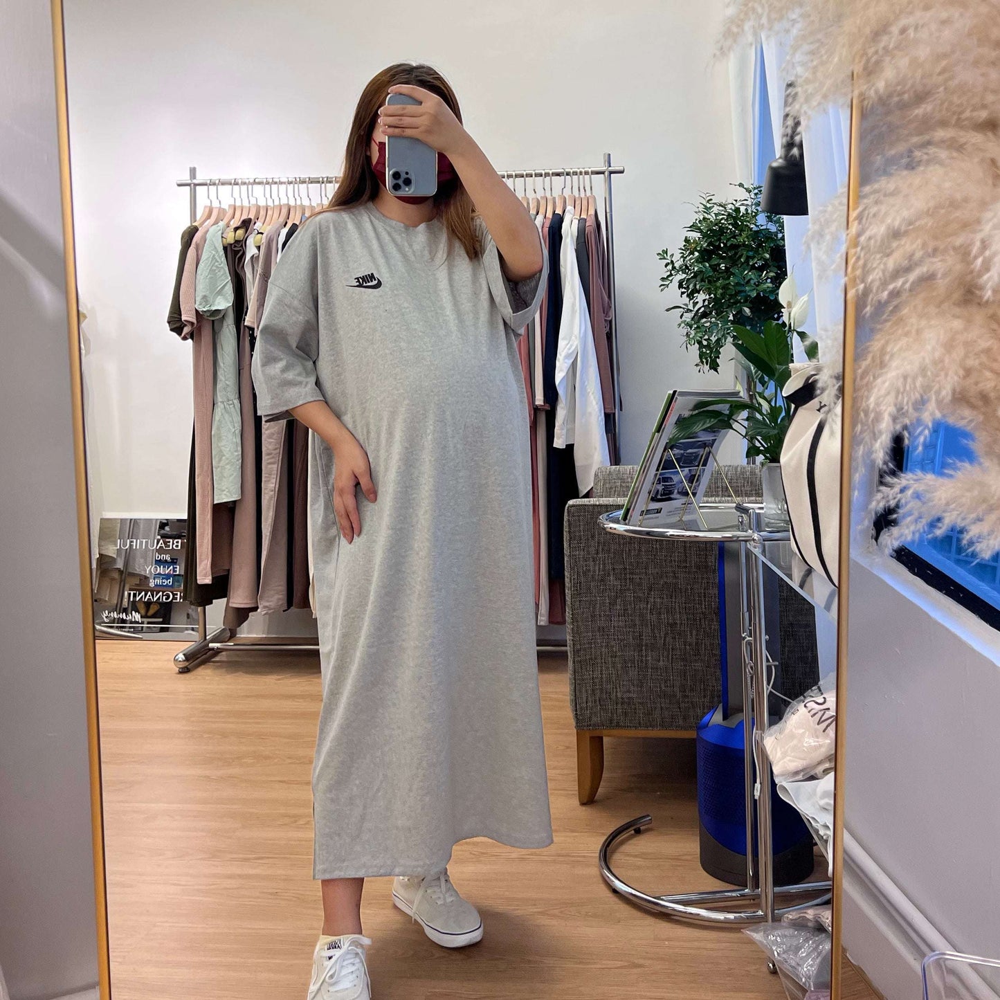 寬鬆刺繡Nike休閒Tee裙