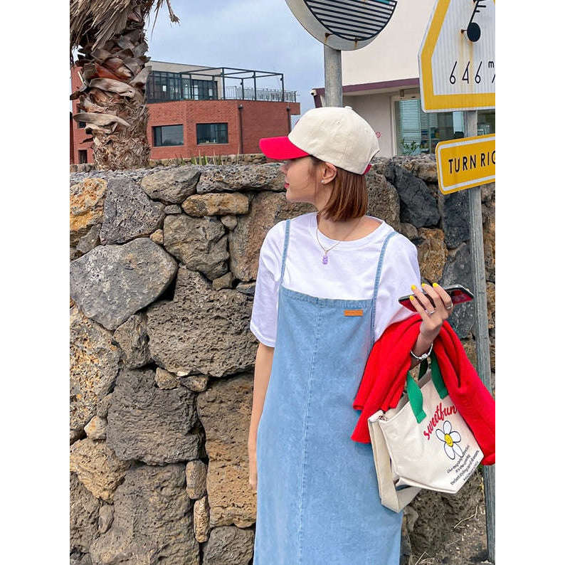 MUMMY.cc:休閒牛仔吊帶連身裙