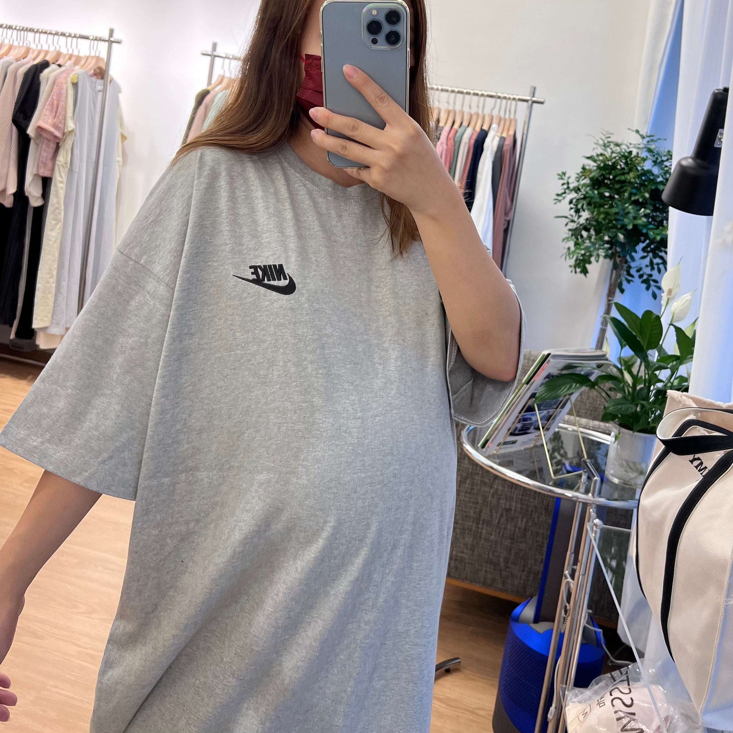 寬鬆刺繡Nike休閒Tee裙