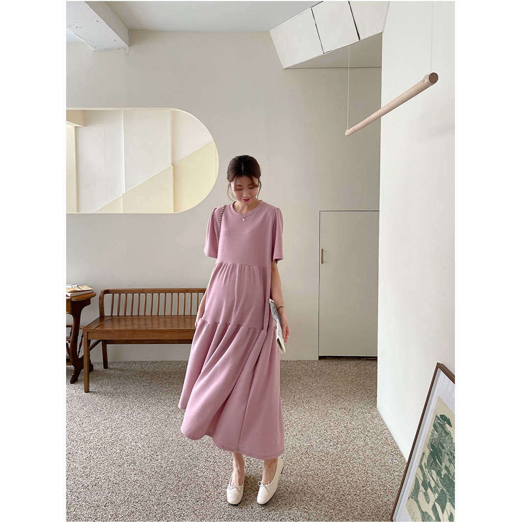 MUMMY.cc:Maternity Layered maxi dress