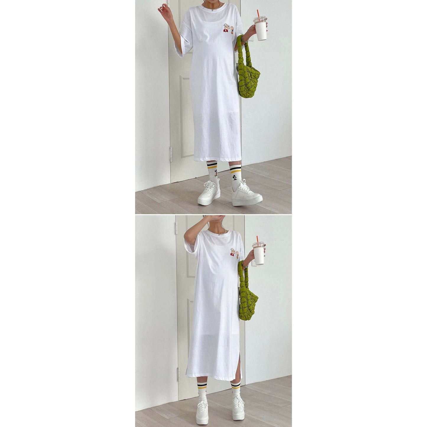 MUMMY.cc:夏季純棉短袖T恤長裙