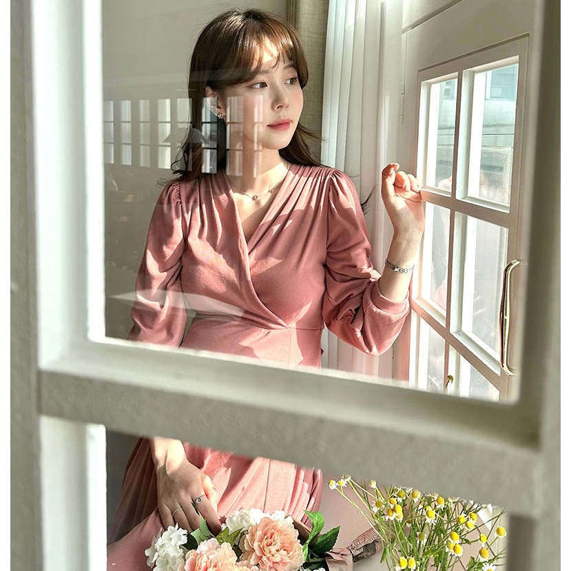 MUMMY.cc:包裹哺乳柔軟綁結孕婦連身裙