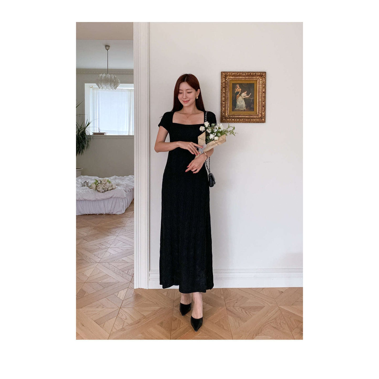 MUMMY.cc:麻花編織修身長針織連身裙