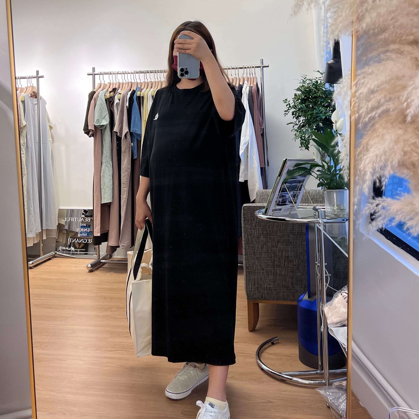 寬鬆刺繡Nike休閒Tee裙