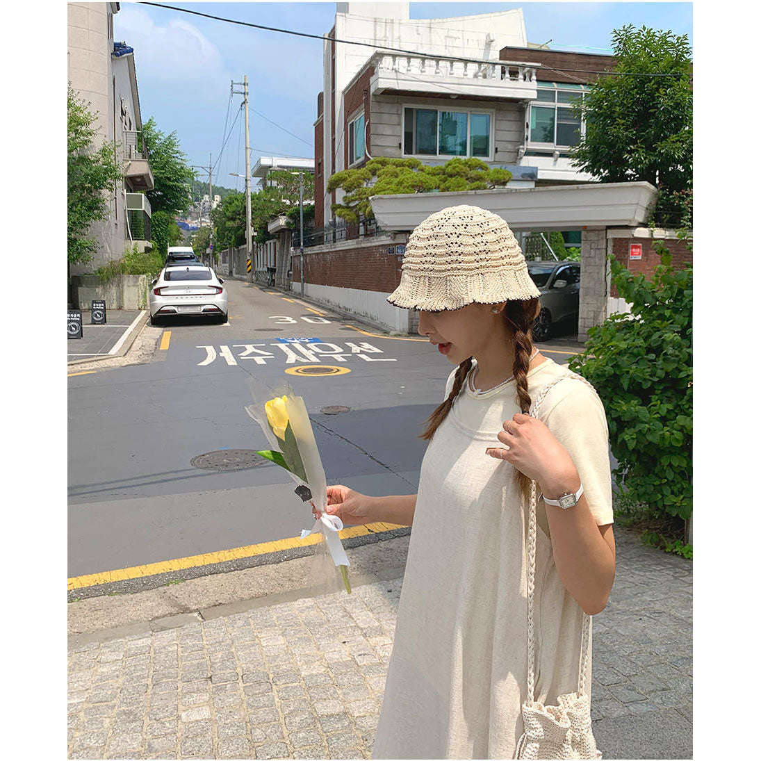 MUMMY.cc:夏日吊帶棉麻透氣連身裙