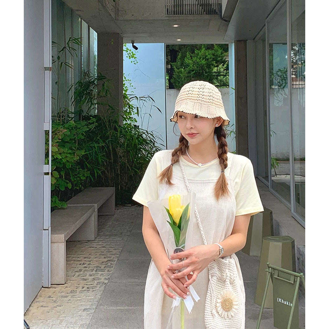 MUMMY.cc:夏日吊帶棉麻透氣連身裙